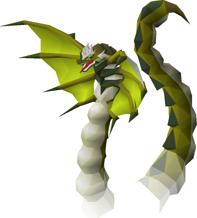 Zulrah serpentine-form in-game NPC model